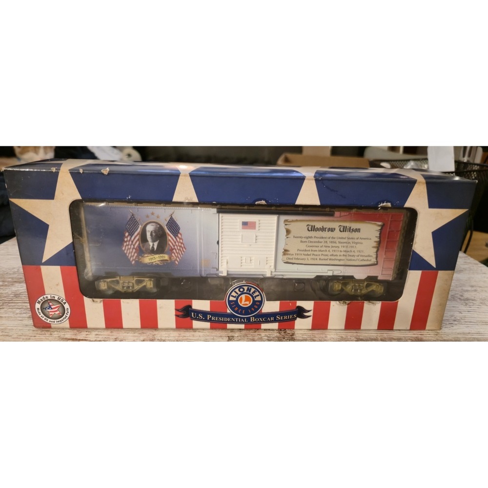 Vtg Lionel 6 83947 Woodrow Wilson US Presidential Boxcar O Gauge - NOS